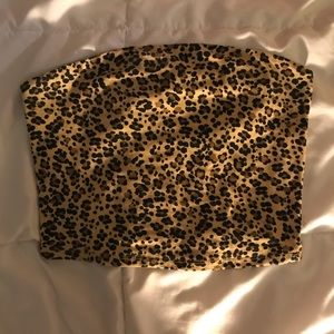 Cheetah/Leapord print tube top from garage